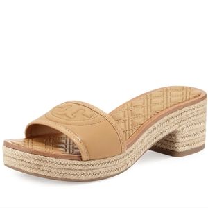 Tory Burch Fleming Low Heel Slide Espadrilles size 11